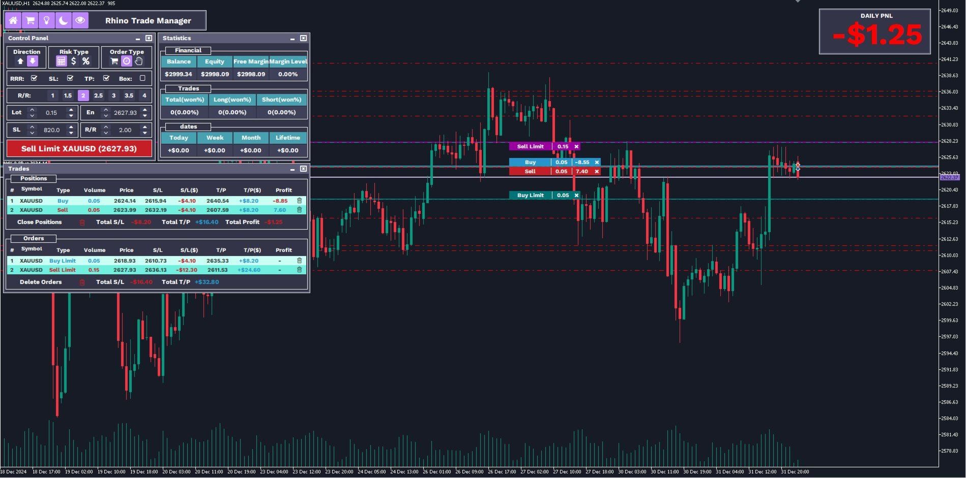 Rhino Backtest Manager MT5 screenshot 2